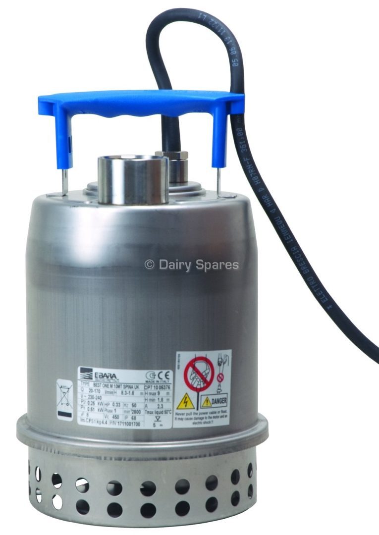 Stainless Steel Submersible Pump No Float Switch 77124 Dairy Spares